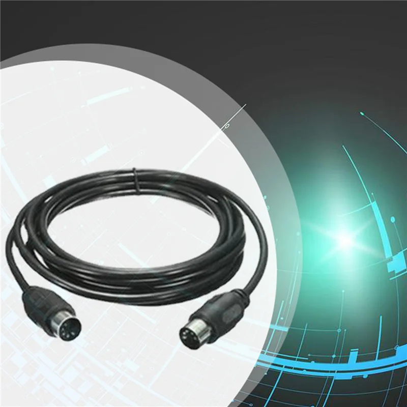 

YHOLI-2X MIDI Extension Cable 5 Pin Male To Male High Quality MIDI Extension Cable For Electric Piano Guitar Instrument 1.5M