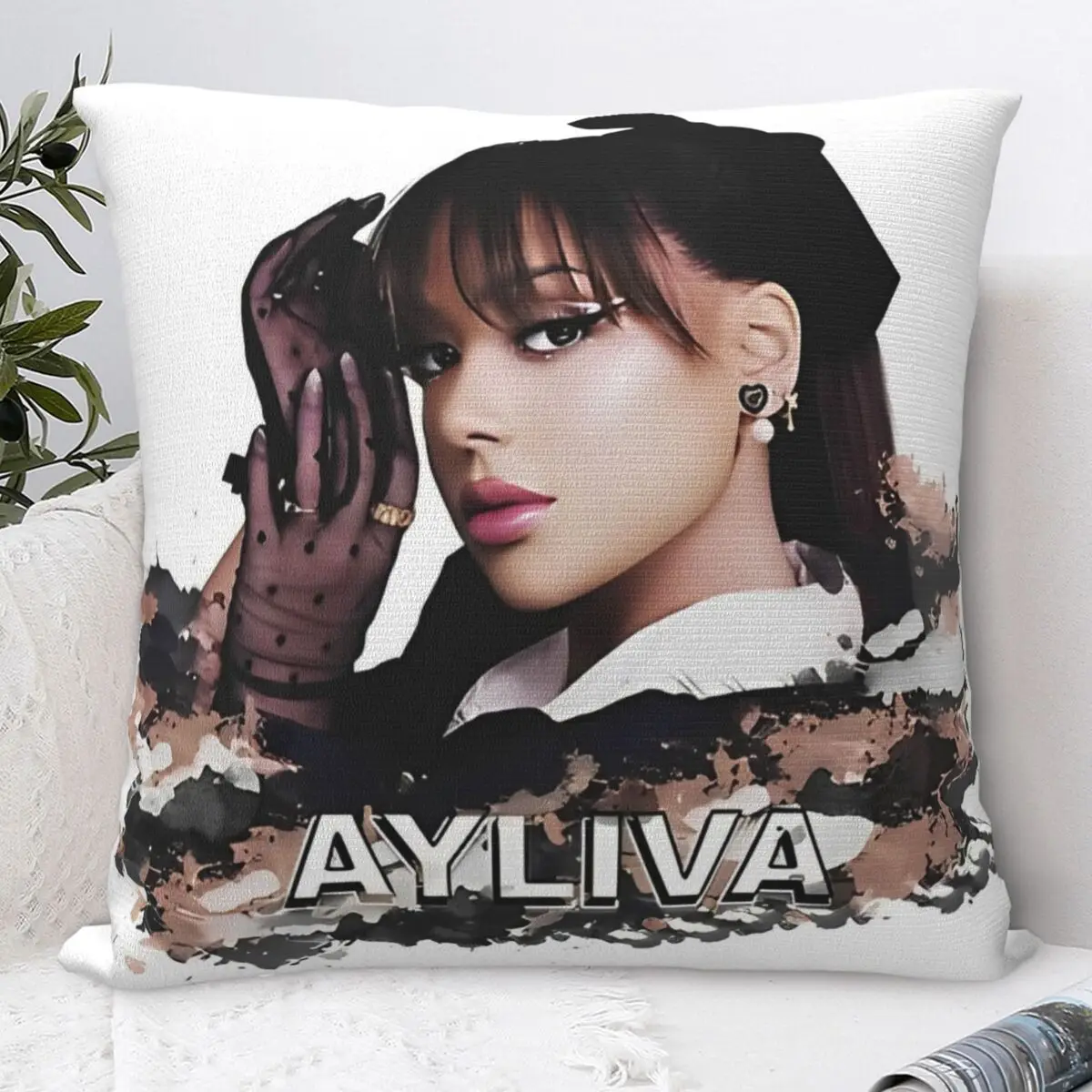 Ayliva In Liebe 2024 Pillow Cover Music Tour Cushion Cover Pattern Pillow Case Vintage Pillowcases For Sofa Home Decorative