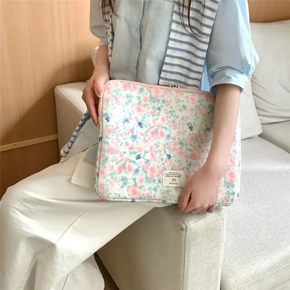 Cute Floral Laptop Case Velvet 10 11 13 14.1 15 15.6 inch Laptop Sleeve Tablet Sleeve Case for Lenovo Dell Laptop