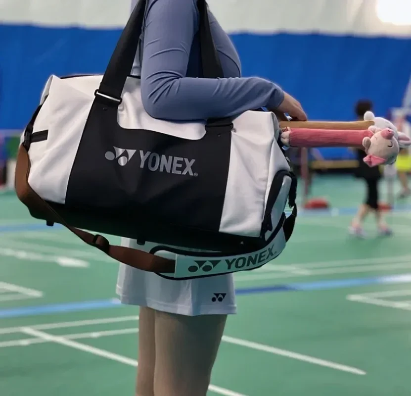 Yonex Badminton Racket Shoulder Crossbody Bag Large Capacity Can Hold All Sports Accessories Unisex With Large Compartment