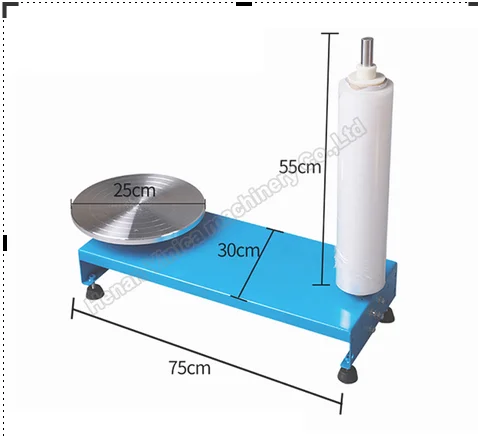 

Vinica new Manual stretch film wrapping machine Pallet stretch film rewinder machine