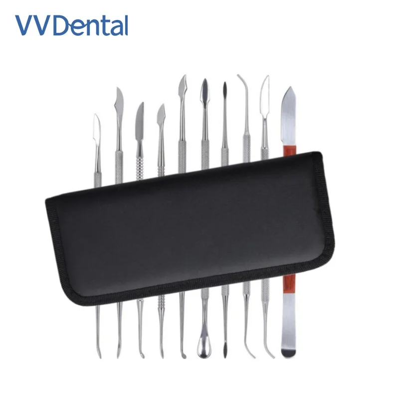 Dental Stainless Steel Spatula Plaster Knife Practical Versatile Teeth Wax Carving Tool Set Dental Instrument Dentist Tools