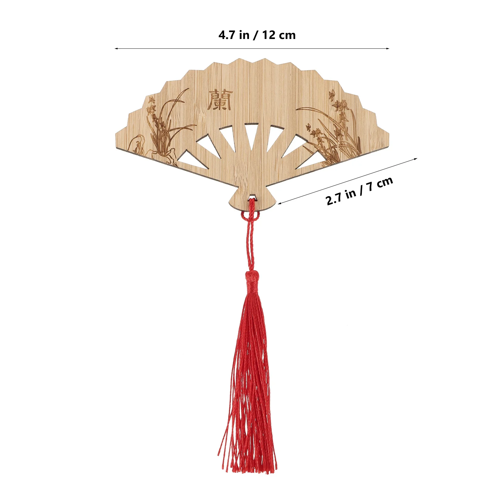 4Pcs Bamboo Bookmark Tassel Vintage Elegant Creative Classic Book Lovers Reading Accessory Chinese Culture