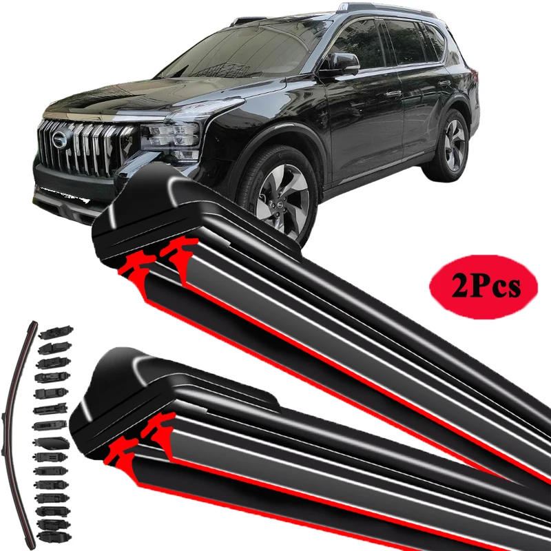 For Trumpchi GAC GS8 GE 2016~2022 Front Window Wiper Blade Brushes Arm Auto Accessories Parts Cutter Windscreen Windshield
