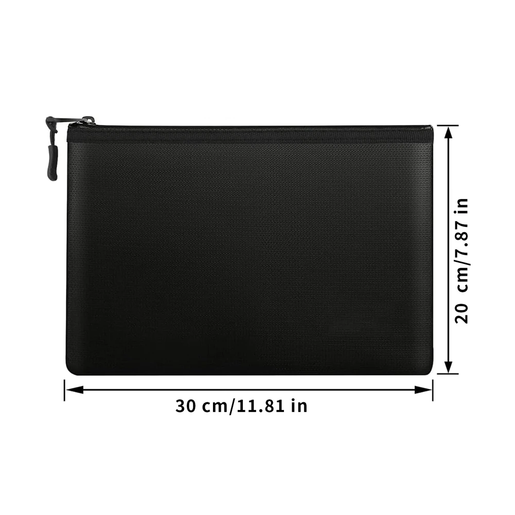 Fireproof Silicone Aluminum Foil Document Holder Waterproof Capability for Notary Records Court Filings and Briefs