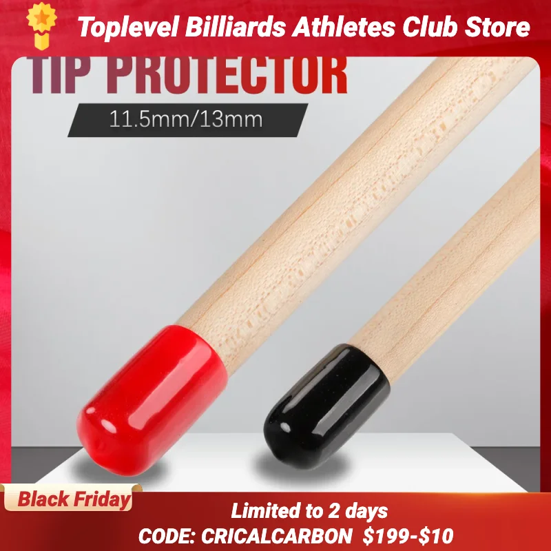 Rubber Pool Cues Tip Protectors, Slip-on Cover, Shockproof Protector, Billiard Accessories