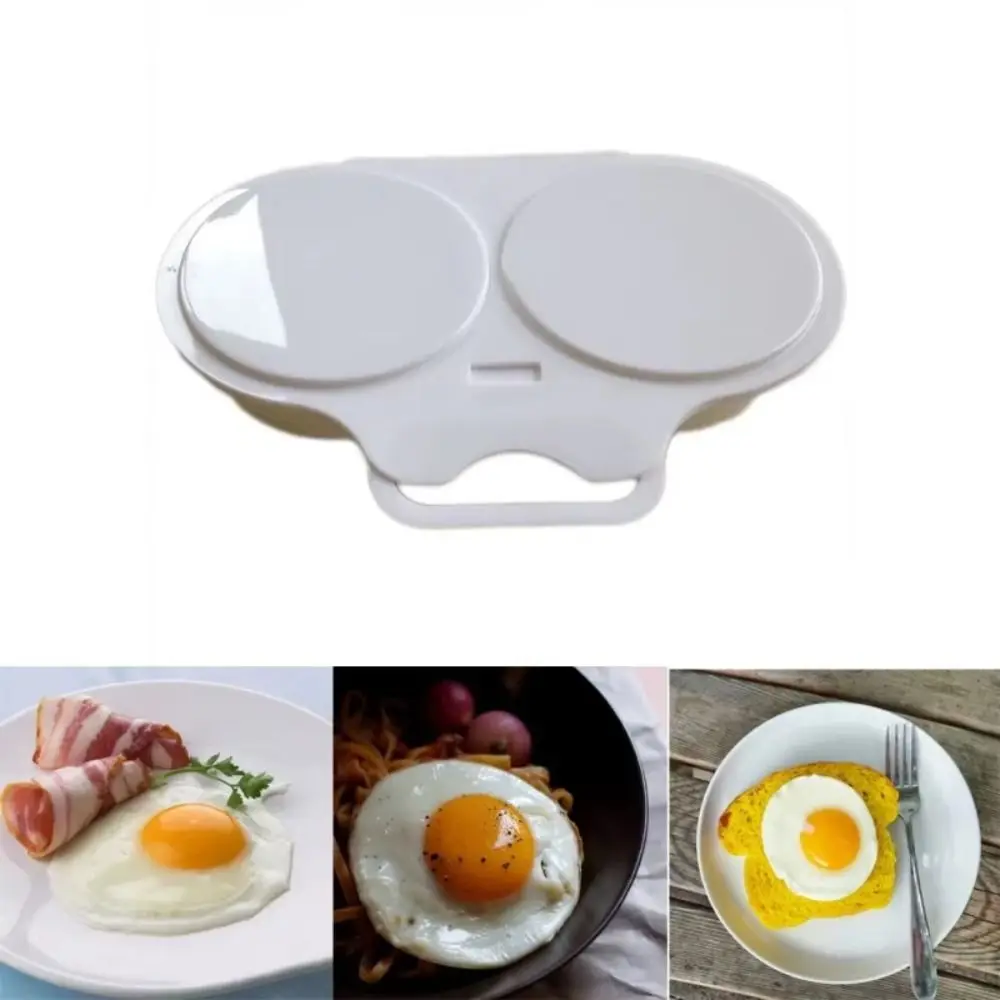 Food Grades Plastic Microwave Egg Cooker Kitchen Cooking Mold Easy To Clean Egg Steamer Portable Heat Resistant Steamed Egg Box