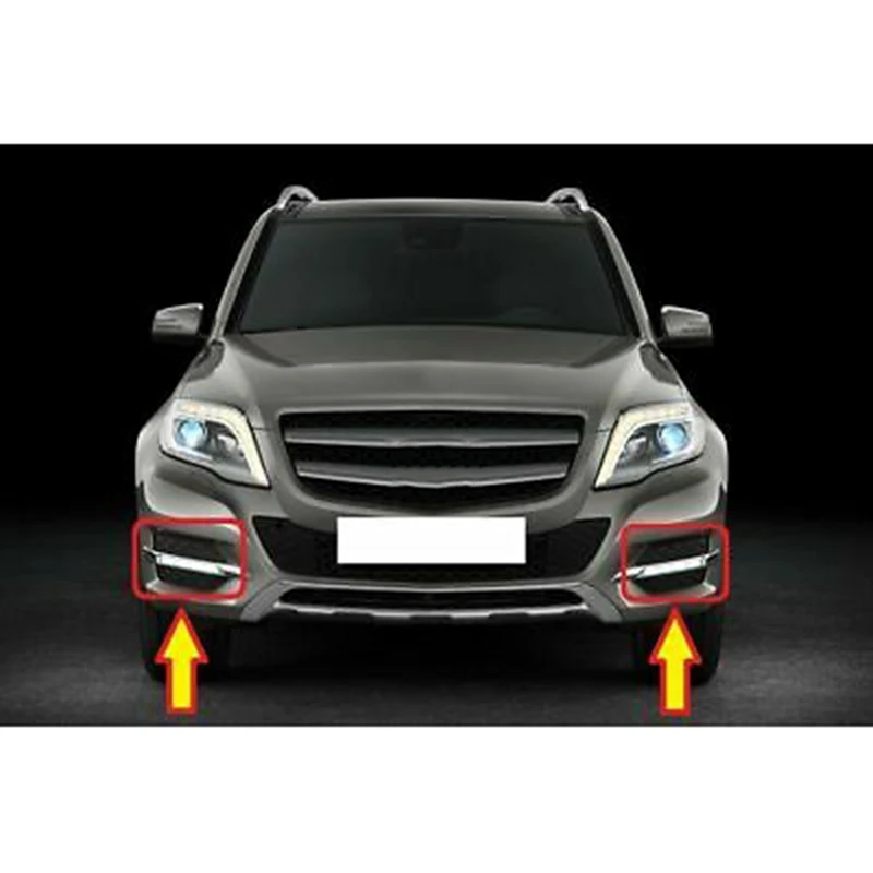 Front Bumper Fog Light Cover For Mercedes-Benz W204 GLK200 GLK260 GLK300 GLK350 2014-2015 2048857123,2048857223