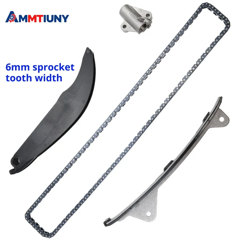 

Комплект цепи ГРМ (4 шт.) 6 мм 24370-2E010 24321-2E010, совместимый с Hyundai Kia Soul Forte Cerato Tucson Forte5 2.0L 2017-2020 гг.