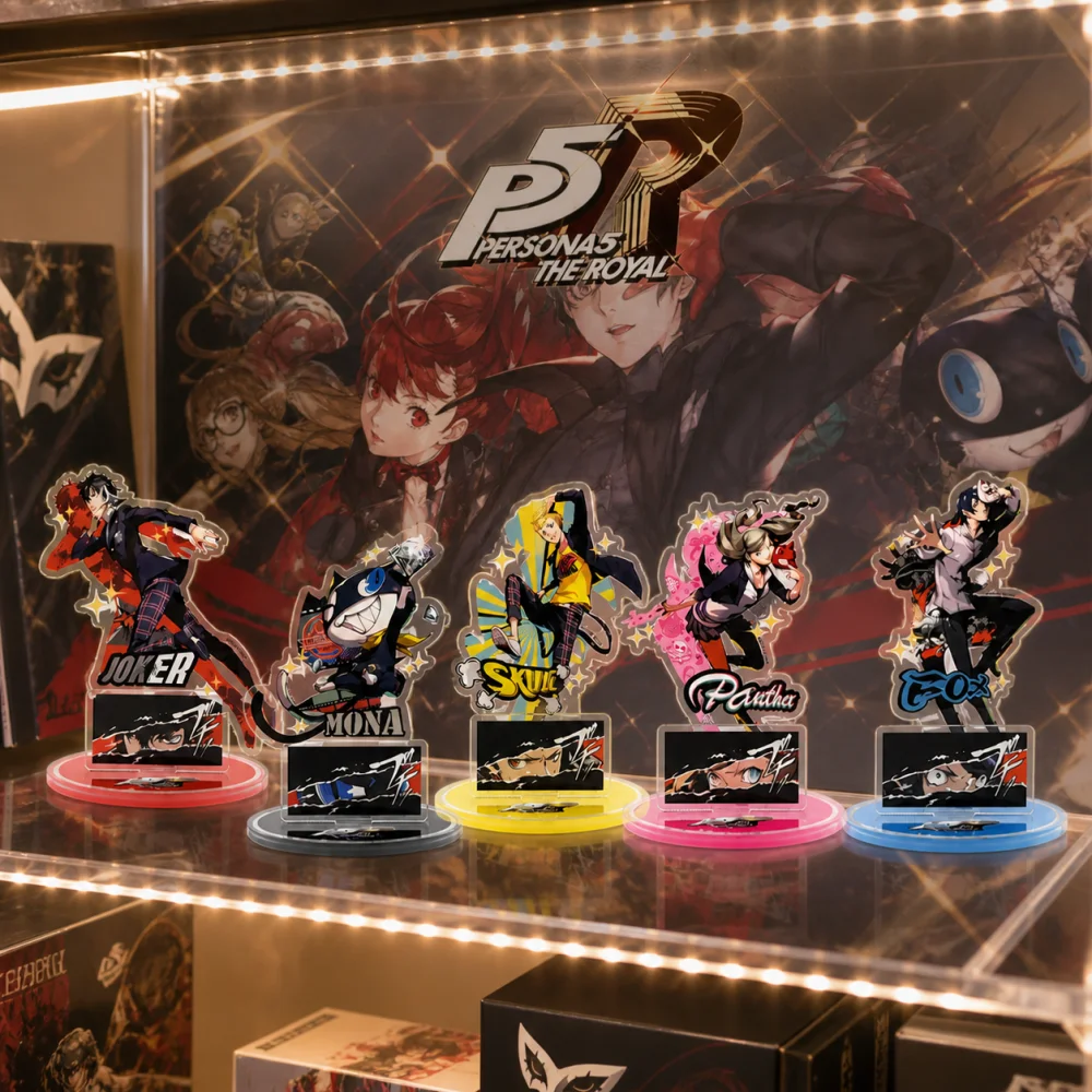 Soporte acrílico de Anime Persona 5 Royal con diseño de Joker y calavera (P5R), llavero, adorno de escritorio, coleccionable, regalo adorable