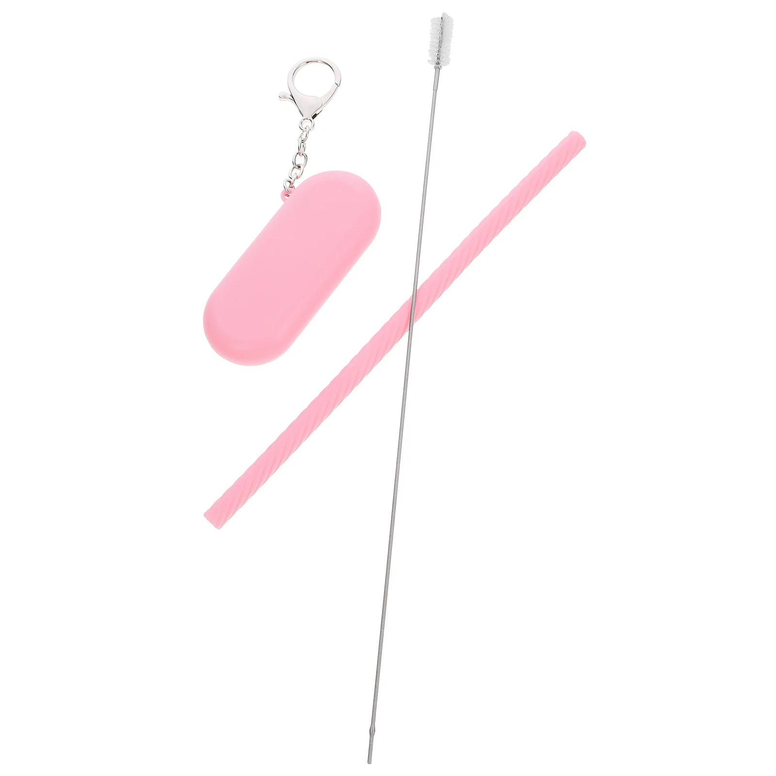 

Reusable Silicone Straw Set Collapsible Drink Straws Case for Travel Party Home Safe Material Juices Milk Tea Coffee