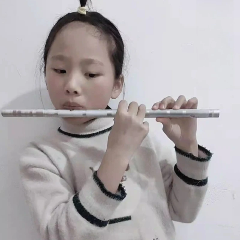 Professional Thickened Flute Aluminum Metal Pipe Transverse Flutes Beginner Adults Blowing Wind Instruments Traditional Fife