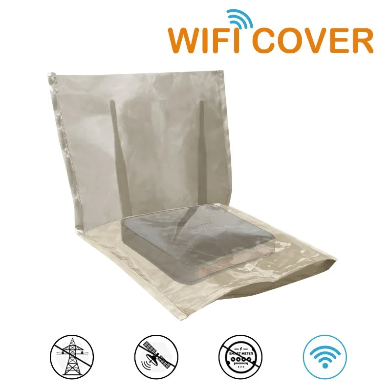 WiFi Router Guard Cover Anti Radiation Protection Electricity Meter Cover EMF Radiation Protection Bag Shielding RF Blocking 5G