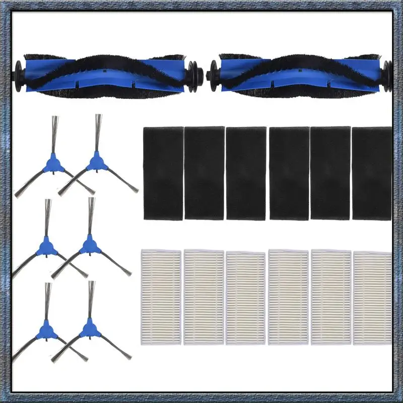 

A63Z Top Primary HEPA Filter Main Side Brush For Anker Eufy Robovac 11S, 12, 15T, 15C, 25C, 30, 30C, 35C Robot Cleaner Component