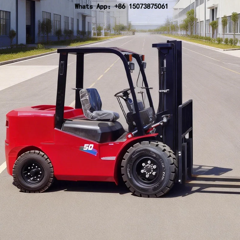 Light electric forklift with high-power motor, 800 kg lifting capacity - economical and practical for pallet handling