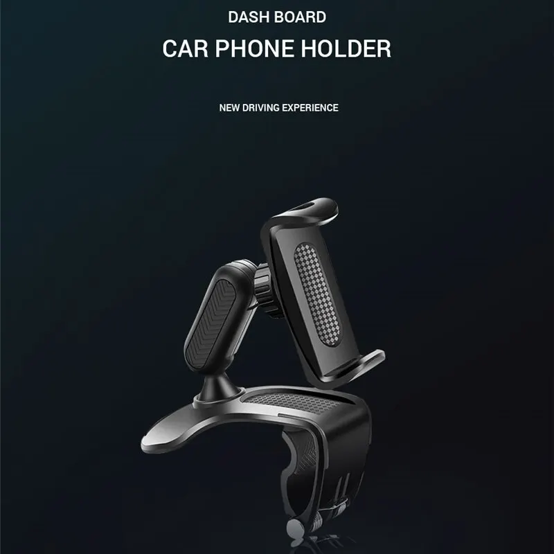 Car Phone Holder Easy Clip Mount Stand Universal Dashboard GPS Navigation Bracket Holder for iPhone Xiaomi Redmi Samsung Huawei