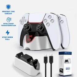 Dual Fast Charger for PS5 Controller Charger Station Charging Cradle Dock Station With LED Indicator for PS5 Gamepads