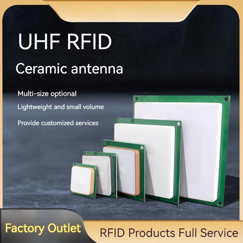 RFID Ceramic Antenna UHF Multi-channel Reader Antenna High Performance UHF RF Identification Antenna Circular Polarization