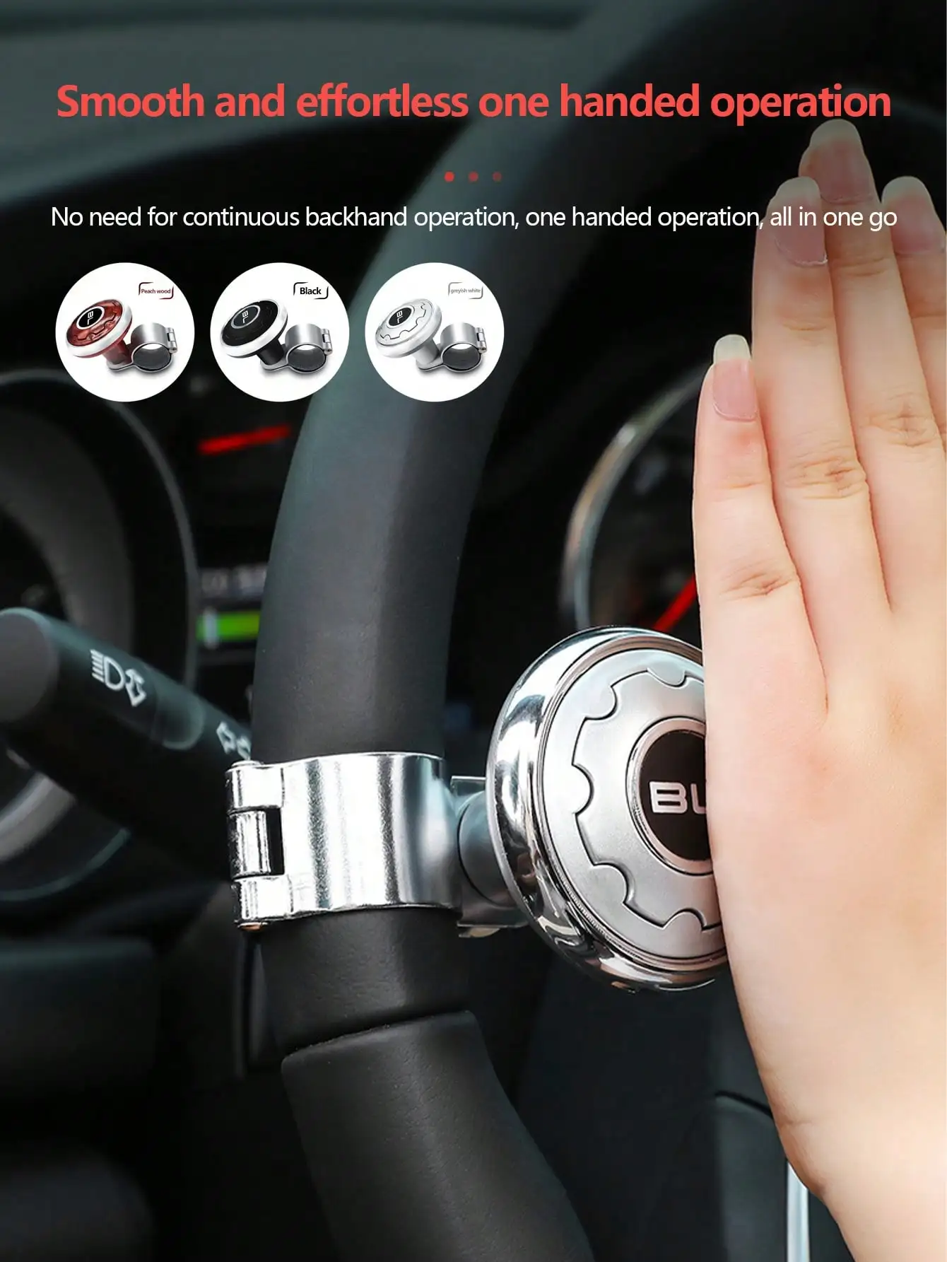 

1 шт. шарик питания рулевого колеса автомобиля - ручка рулевого управления со стальным шарикоподшипником Power Ball