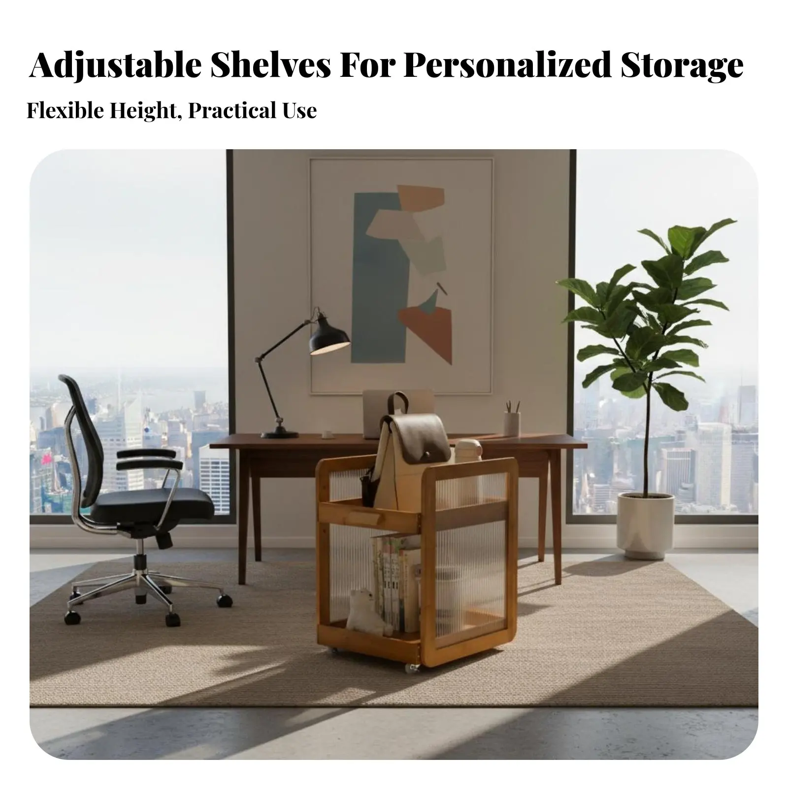 school-bag-rack-underdesk-compatible-rolling-cart-portable-space-saving-for-students-office-workers-study-room-classroom