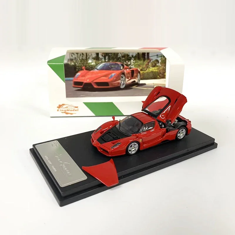 

Коллекция литых спортивных автомобилей King 1:64, классическая красная модель автомобиля Enzo Fera из сплава