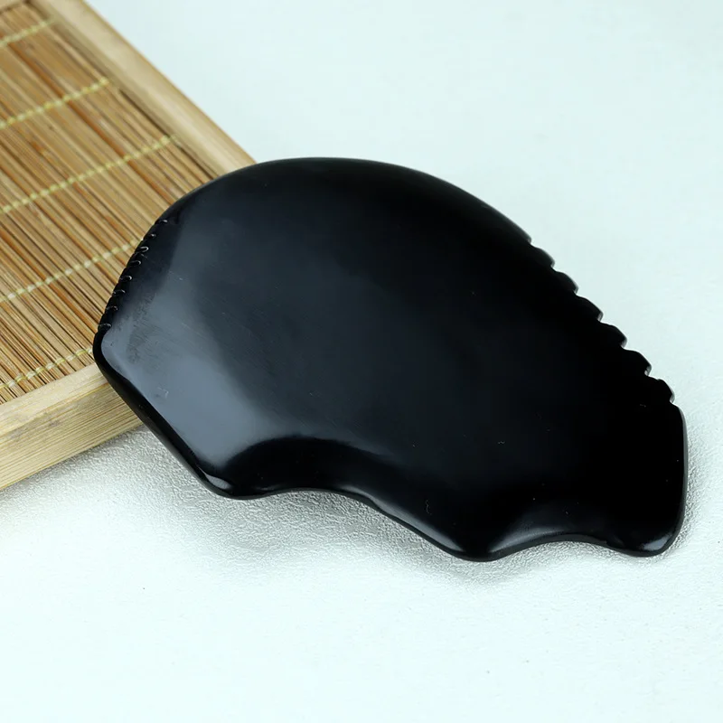 

SPA Acupuncture Scraping Body Foot Back Face Neck Massager Beauty Guasha Board Black Bian Stone Gua Sha Massage Tools