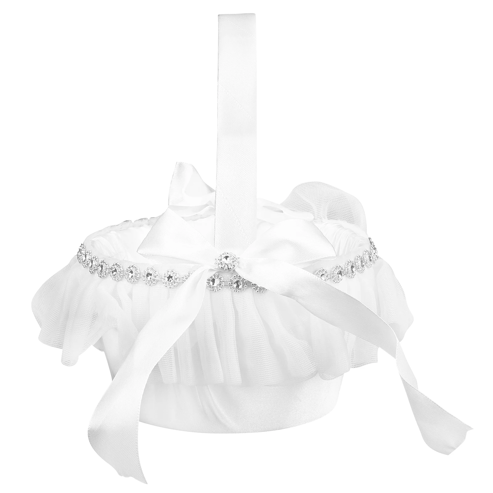 

Wedding Flower Girl Basket Elegant Small H held Storage Baskets For Home Wedding Accessories Rustic Decor Kids Party