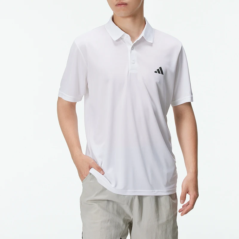 Camiseta Polo Adidas para Hombre, Ropa Deportiva, Ropa de Tenis, Camiseta Casual de Manga Corta Transpirable, Hr8729