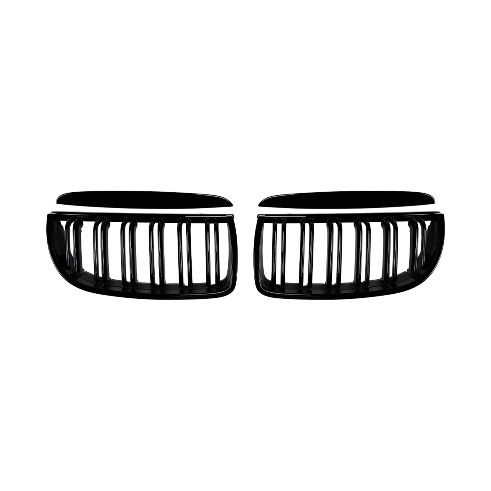Black Front Kidney Grille Racing Grill Upper Bumper Hood Mesh Grid For 2005-2008 BMW 3 Series E90 E91 323i 325i 328i 330i 335i
