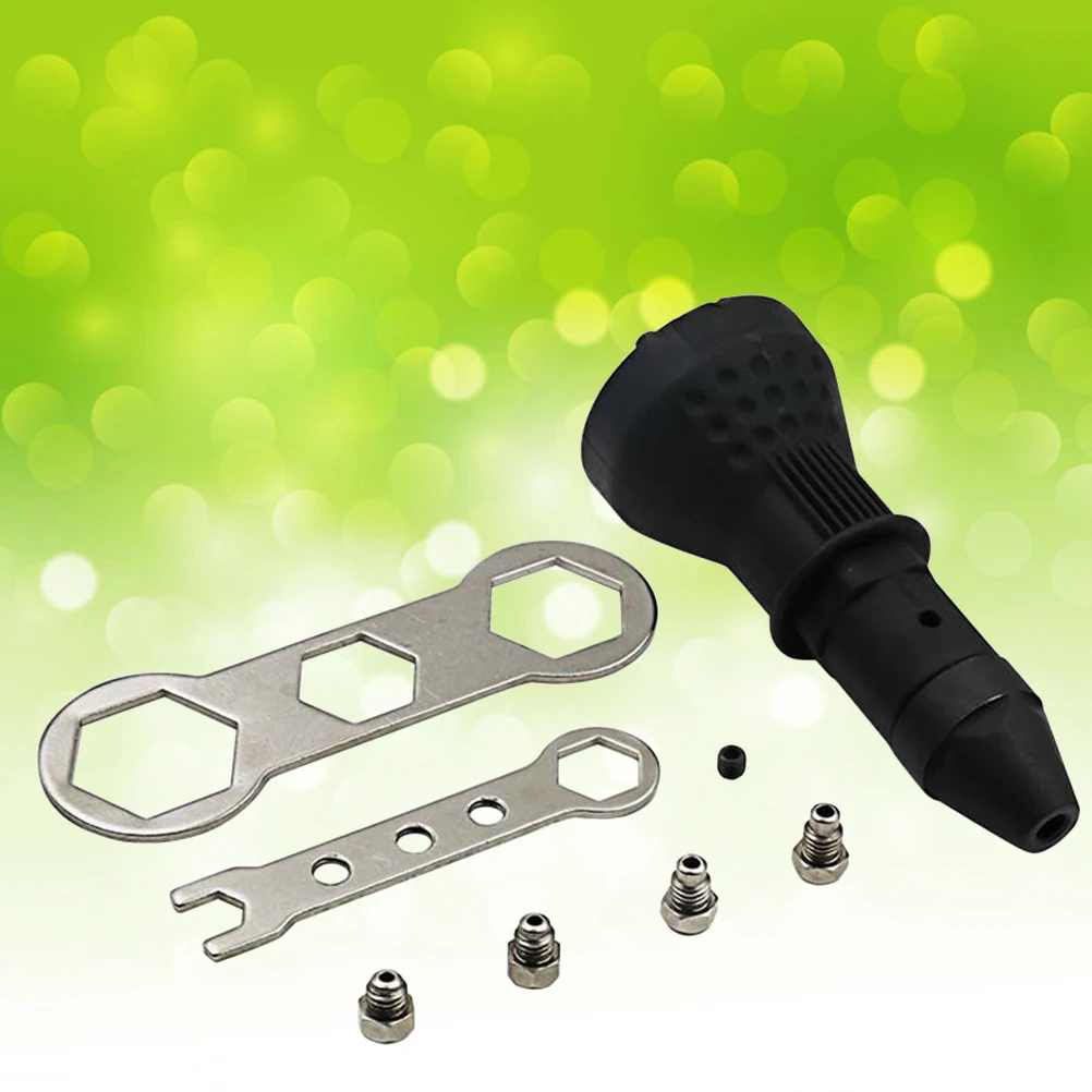 

Drill Rivet Adaptor for Cordless Drill Electric Rivet Nut Cordless Riveting Drill Adaptor Insert Nut Tool (Black)