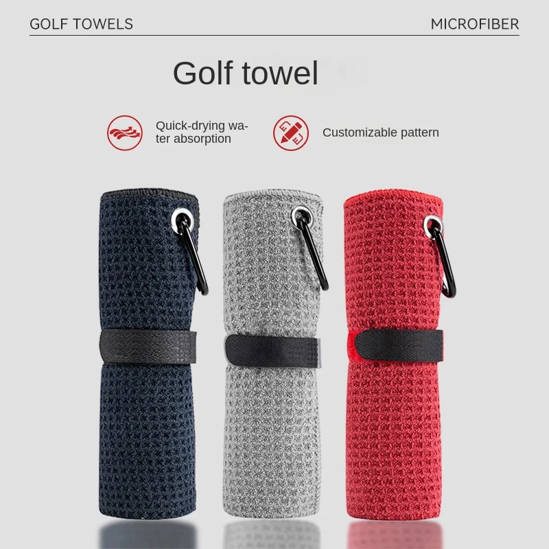 4pcs/lot 30*50cm Golf Towel Golf Balls Cleaner for Golf Bag Double-Sided Water Absorption Clean Golf Club Head Wipe Cloth