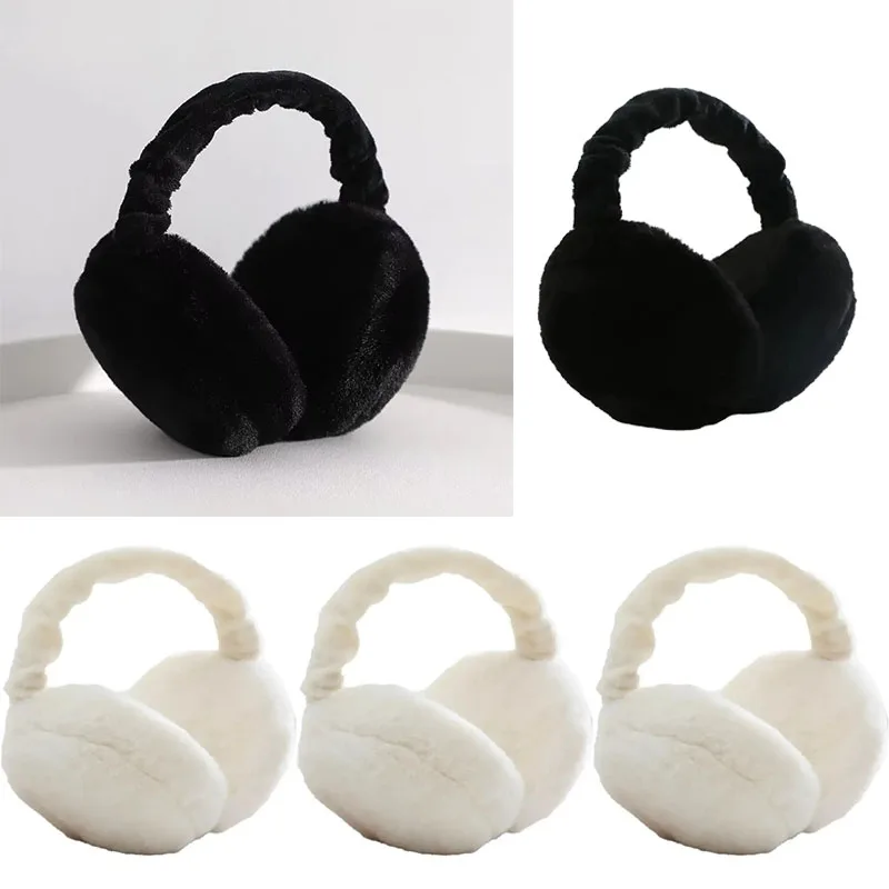 

4/3/2/1 шт., осенне-зимние наушники для женщин и мужчин, теплые милые плюшевые однотонные наушники, уличные защитные наушники от холода, чехол для ушей