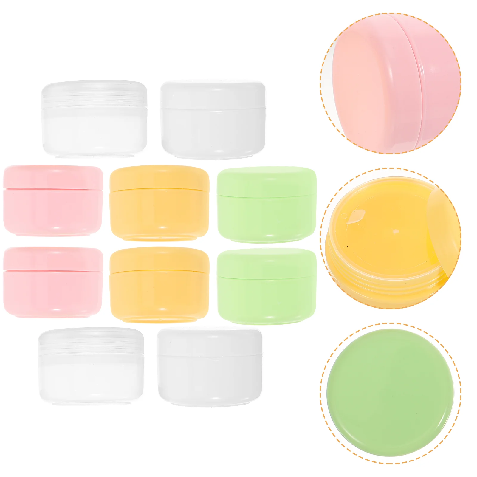 

20 Pcs Travel Jar Small Cream Bottle Buttercream Empty Jars for Creams Pp