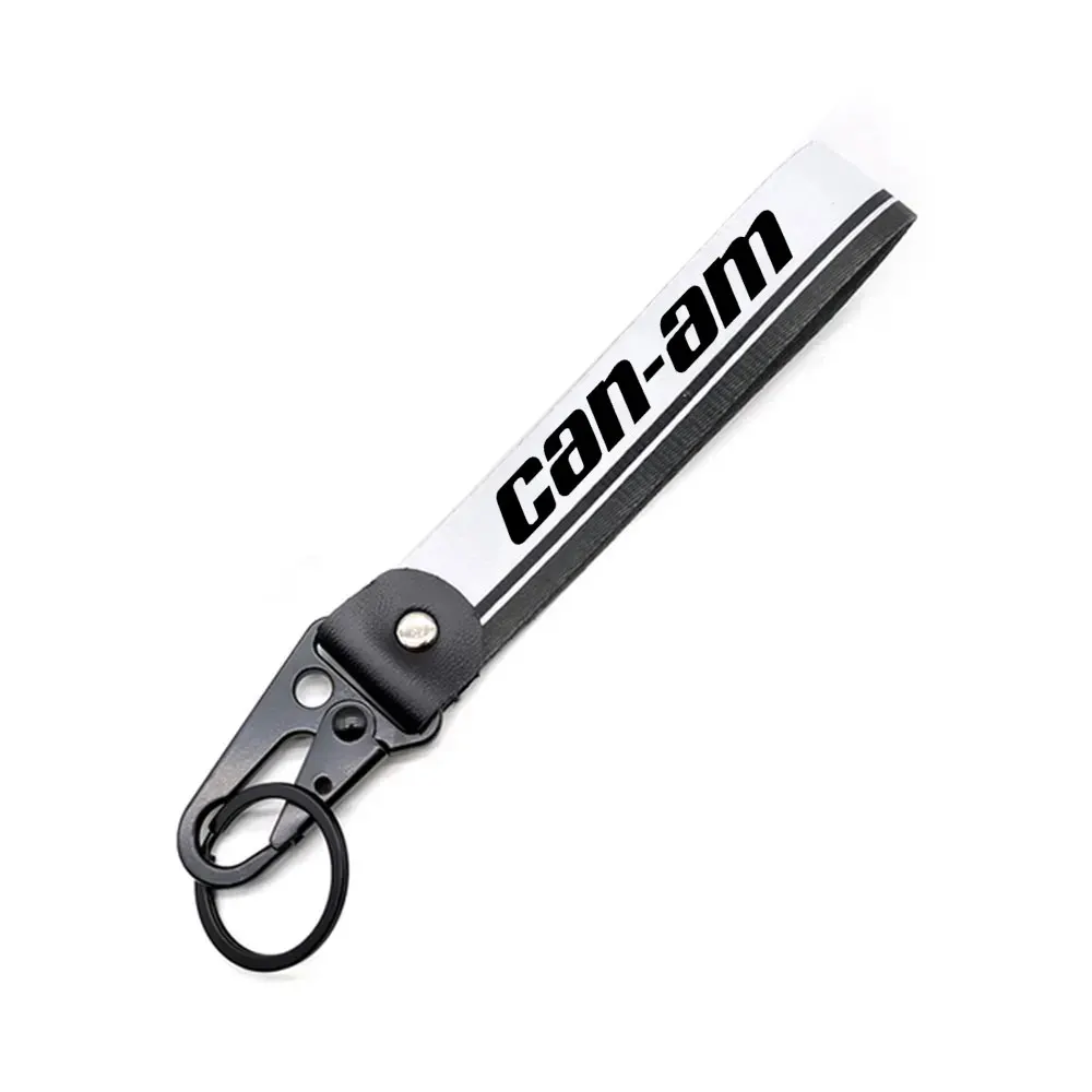 Metal Key Ring Hook Key Chain Hanging Strap Lanyards KeyChain For can-am series for Polaris RZR Quad ATV Motorcycle Accessories