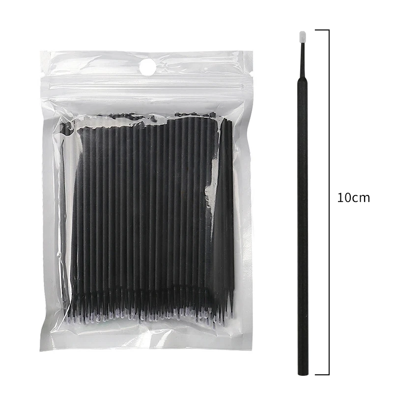 500pcs/lot Disposable Makeup Cotton Eyelash Extension Mini Individual Applicators Home Mascara Brush Cotton Soft