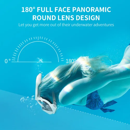 Imagen 2 del producto COPOZZ-mascarilla de buceo profesional para snorkel, máscara de snorkel de cara completa, gafas antiniebla para equipo de natación para adultos