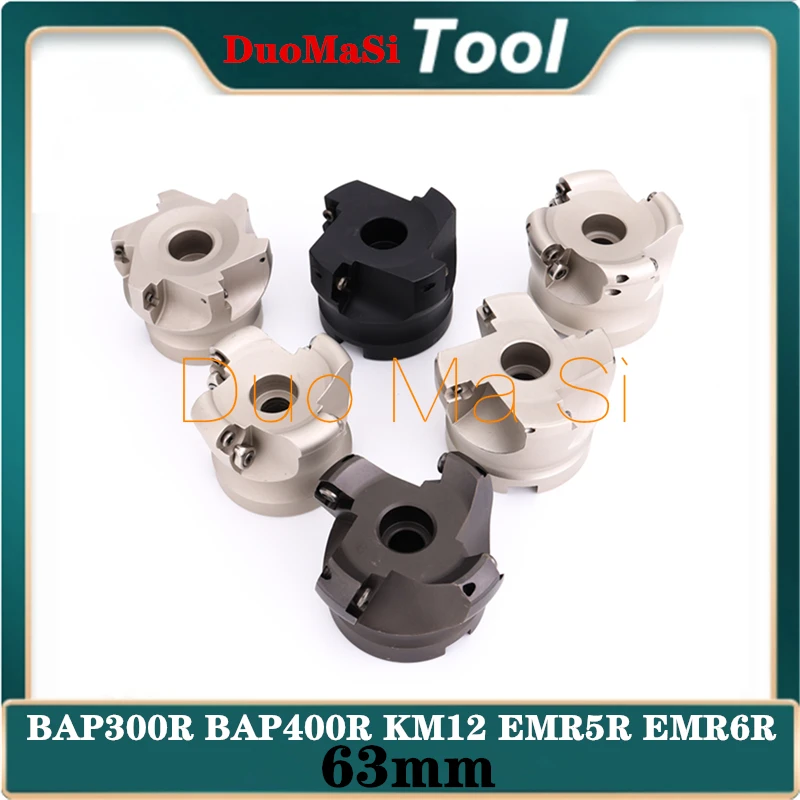 Cabeça de Fresa Facial Suporte para Ferramentas Fmb22 Inserir Moinho de Face Bap 300r 400r Km12 Emr5r Emr6r Rap400r 63 mm Apmt1135 Apmt1604