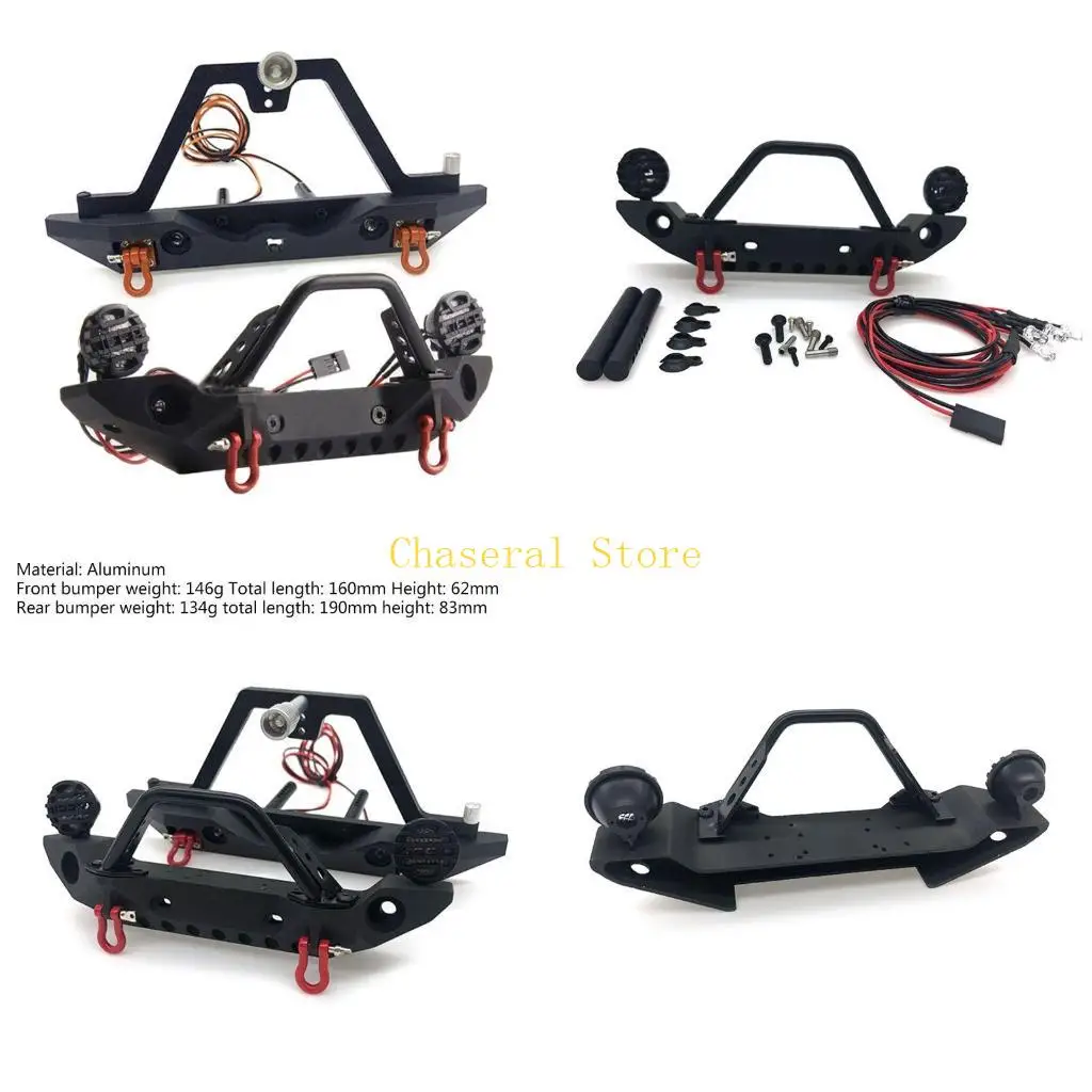 

E7CE Алюминиевые передние задние бамперы RC Crawler Decor для 1/10 RC Crawler