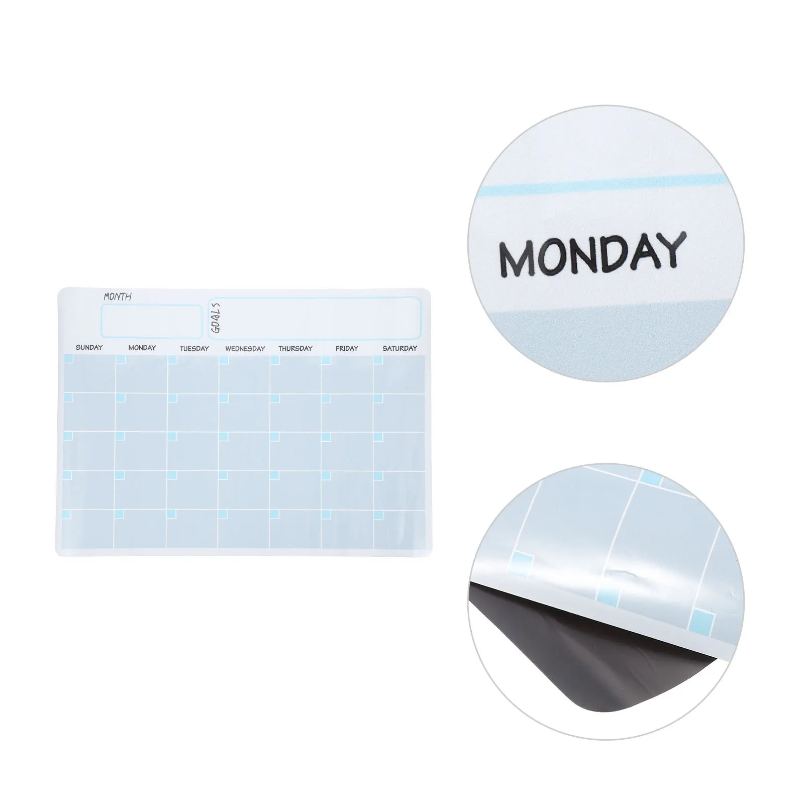 

Magnetic Monthly Planner Board Whiteboard Erasable Refrigerator Sticker Message Notes Monthly Plan Board