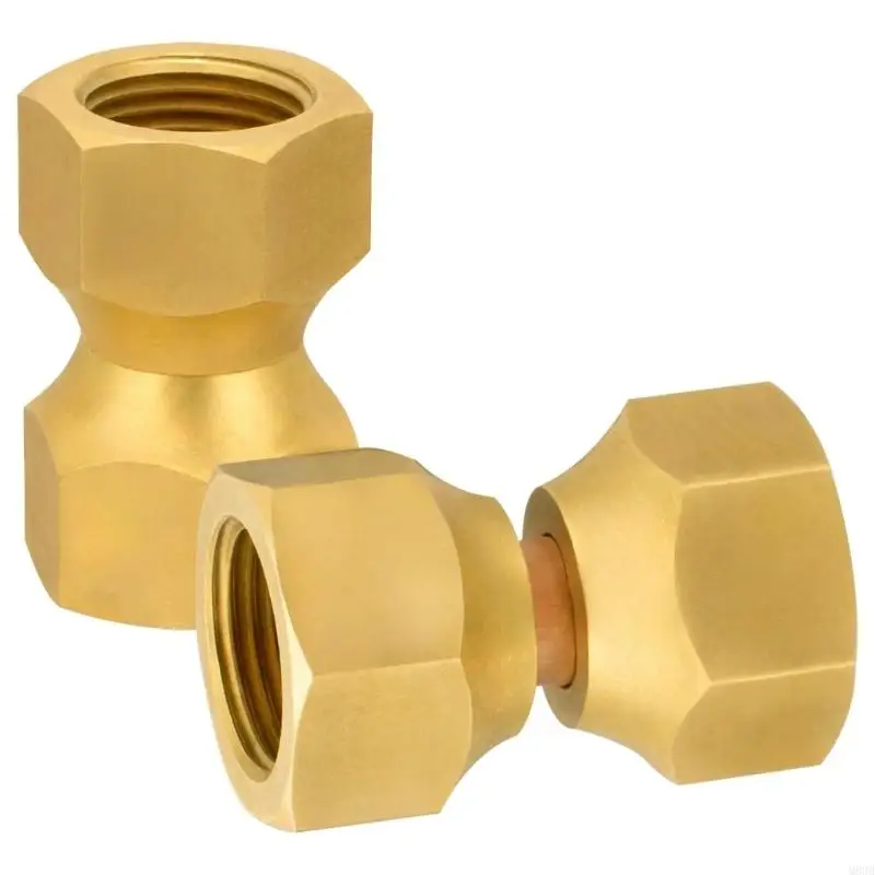 

2pcs Brass Double Flacel Adapters Adapters Женские газовые адаптеры M89B