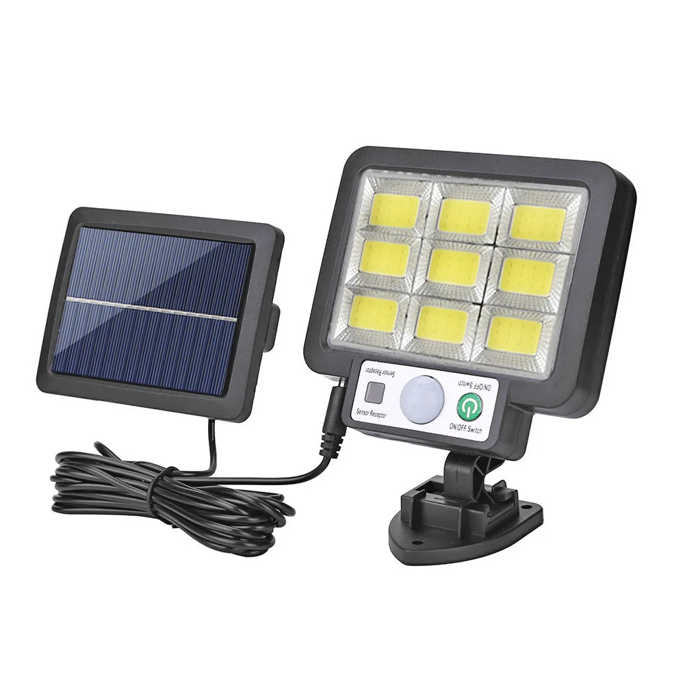 

Светодиодный разделенный солнечный настенный светильник, уличный водонепроницаемый датчик движения, уличный домашний сад, двор, лампа, аксессуар для заднего двора