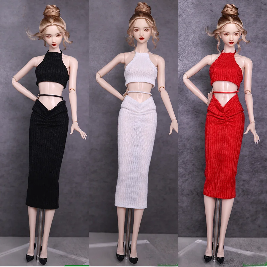 Sexy clothing set / slim top + long skirt / 30cm doll clothes summer wear suit outfit For 1/6 Xinyi FR ST Barbie Doll clothes