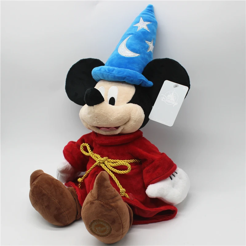 Disney Fantasia magik Mickey pluszowa zabawka lalka magiczna czapka prezent urodzinowy dla dzieci tkanina lalka prezent miękka kreskówka poduszka do spania