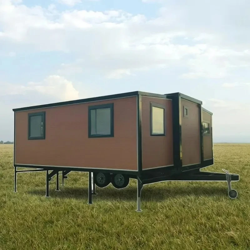 Anpassbares, versandfertiges Zuhause, 2 Schlafzimmer, vorgefertigtes, mobiles, 20 Fuß großes, erweiterbares kleines Haus