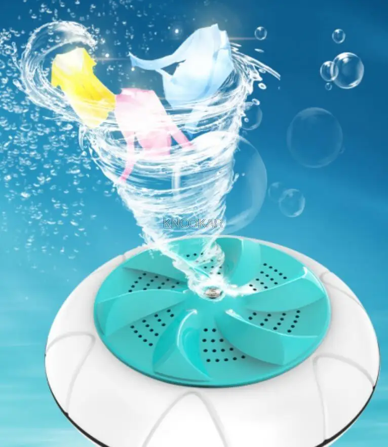 غسالة صغيرة بالموجات فوق الصوتية غسالة أوتوماتيكية تمنع لف عجلة الموجة آلة الغسيل المحمولة عنبر المنزلية