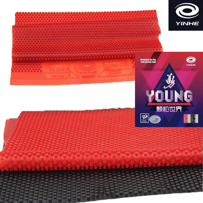 

YINHE Young Table Tennis Rubber Cured/Uncured OX Long Pimples ITTF Approved Ping Pong Rubber Without Sponge for Weird Durable