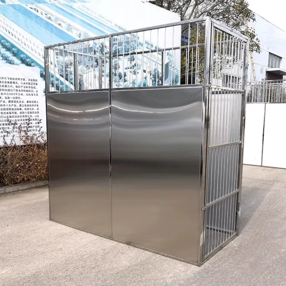 EUR VET veterinary equipment, thickened 304 stainless steel pet cage, easy to clean, suitable for animal hospitals