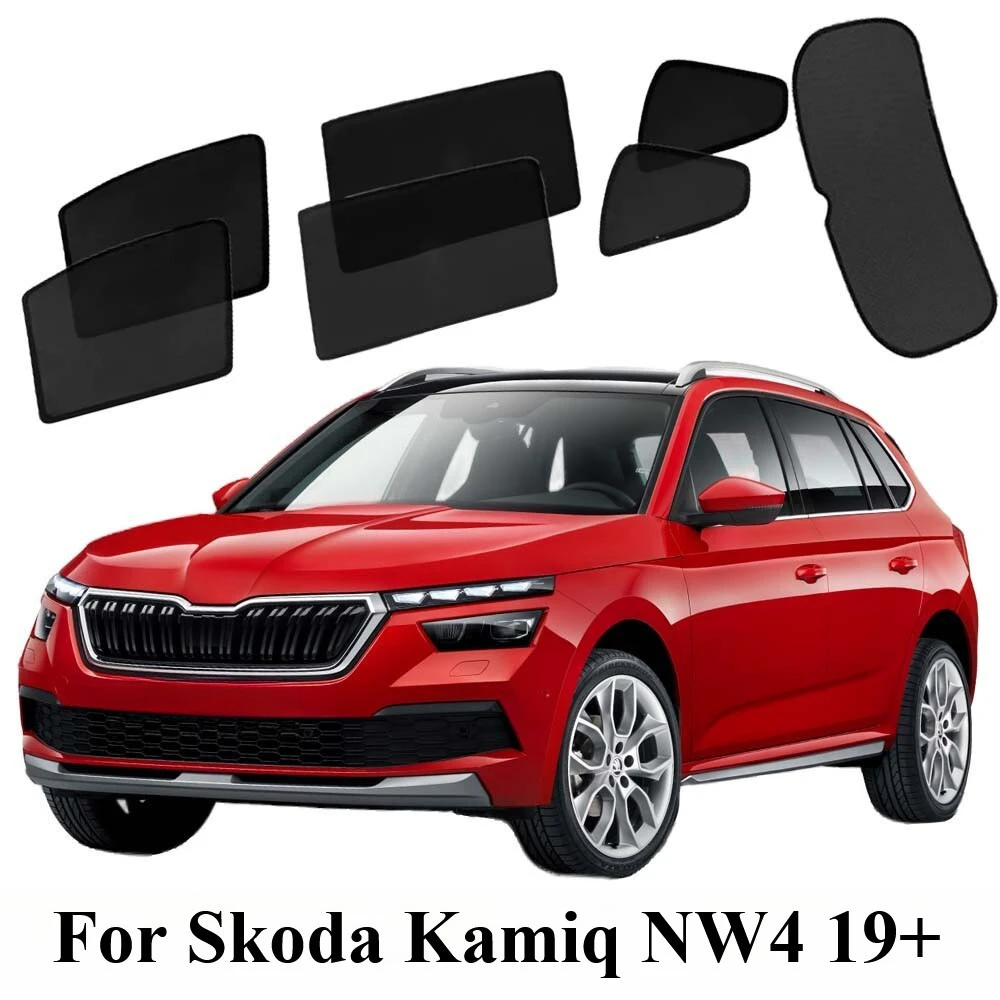 Magnetic Sun Shades For Skoda Kamiq NW4 19+ Front Port Back Windows Sun Blind