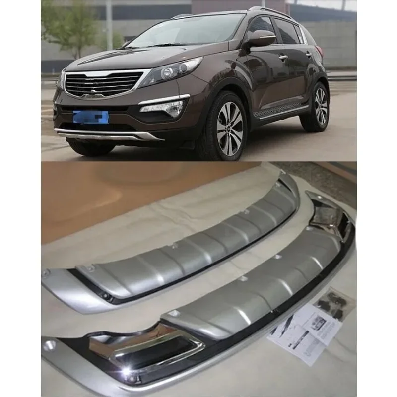 2 шт., хромированные защитные накладки на передний бампер для Kia Sportage R 2010 2011 2012 2013 2014