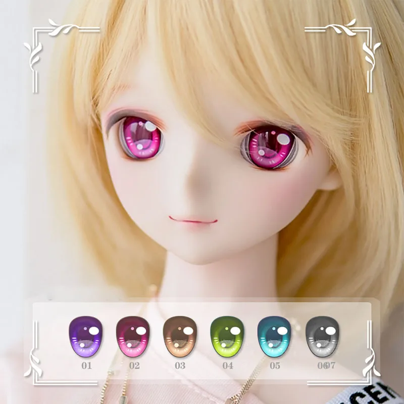 

BJD eyes 10mm-24mm eyeballs with stars doll acrylic eyeballs for 1/12 1/8 1/6 1/4 1/3 BJD SD doll accessories doll eyes